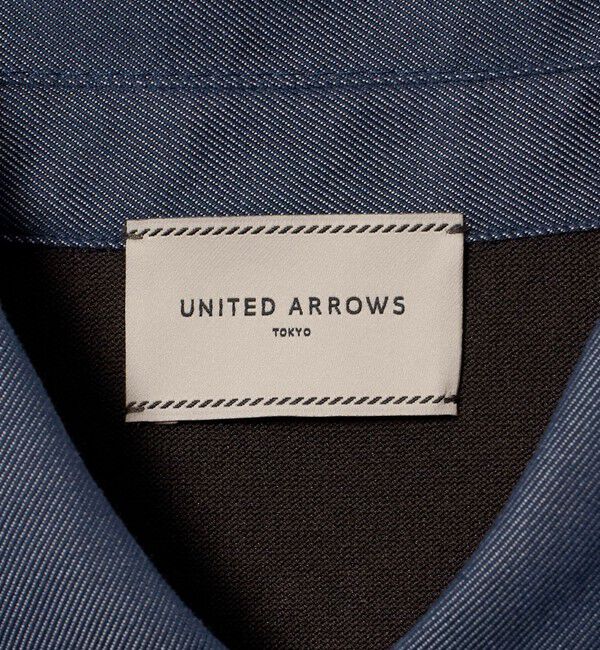 UNITED ARROWS「六分袖 デニムライク ポロニット ‐ウォッシャブル‐」|ニット・セーター|