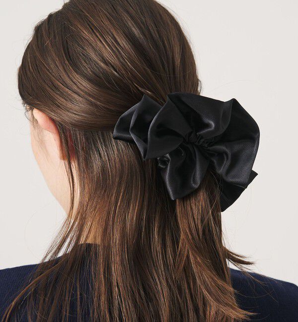 UNITED ARROWS「イレギュラー サークル シュシュ」|ヘアゴム・シュシュ|BLACK