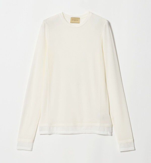 UNITED ARROWS「シアー レイヤード ロングスリーブ Tシャツ」|Tシャツ・カットソー|OFF WHITE
