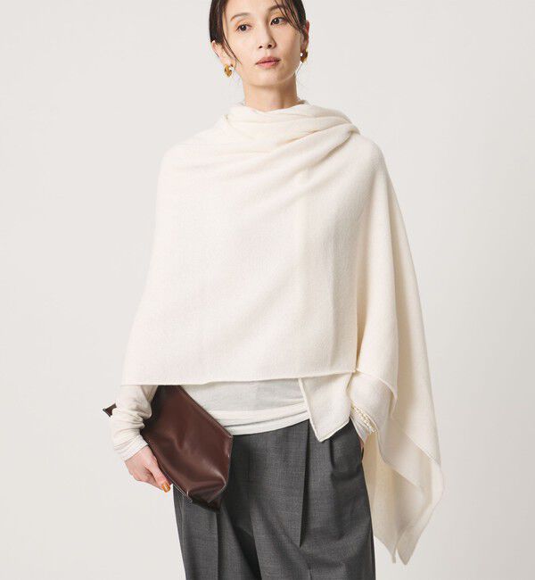 UNITED ARROWS「カシミヤ ニット ストール」|ストール|OFF WHITE