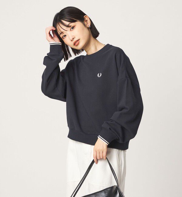 UNITED ARROWS green label relaxing「【WEB限定】＜FRED PERRY＞クルーネック ショート スウェット」|スウェット・ジャージ|
