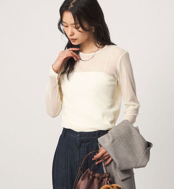 UNITED ARROWS green label relaxing「シアーフロッキー ロングスリーブ プルオーバー」|Tシャツ・カットソー|