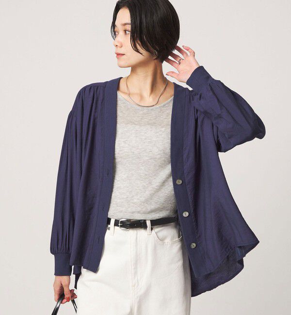 UNITED ARROWS green label relaxing「R/NY カーディガン ブラウス」|シャツ・ブラウス|NAVY
