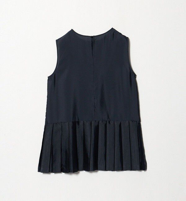 UNITED ARROWS green label relaxing「プリーツ ドッキング ノースリーブ ブラウス」|シャツ・ブラウス|