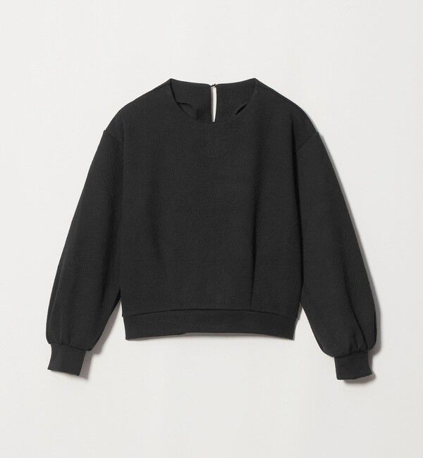UNITED ARROWS green label relaxing「フクレ ジャガード フォルム カットソー」|Tシャツ・カットソー|BLACK