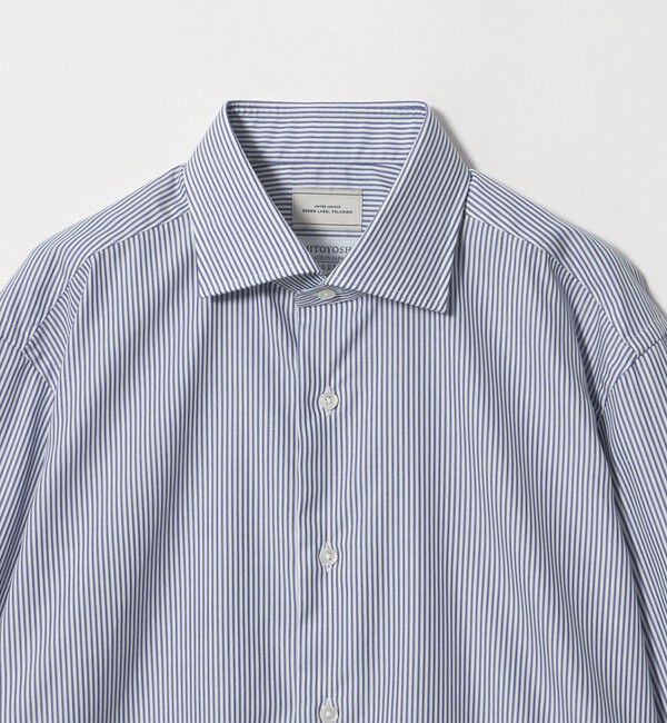 UNITED ARROWS green label relaxing「HITOYOSHI ロンドンストライプ セミワイド ドレスシャツ」|シャツ・ブラウス|