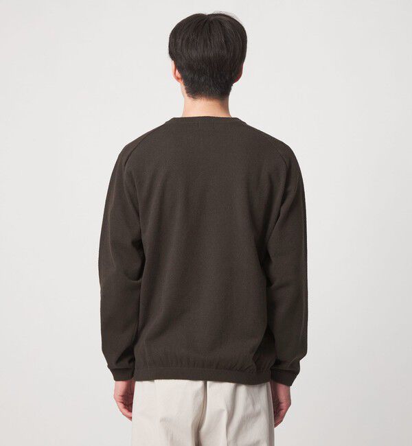 UNITED ARROWS green label relaxing「ブークレ サドル ヘンリーネック 長袖 ニット」|ニット・セーター|