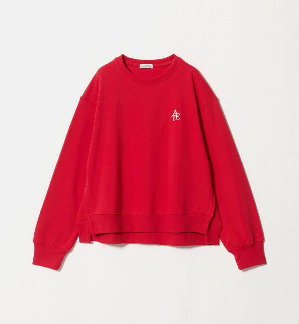UNITED ARROWS green label relaxing「【WEB限定】＜at ease＞ワンポイントシシュウ スウェット プルオーバー」|スウェット・ジャージ|RED