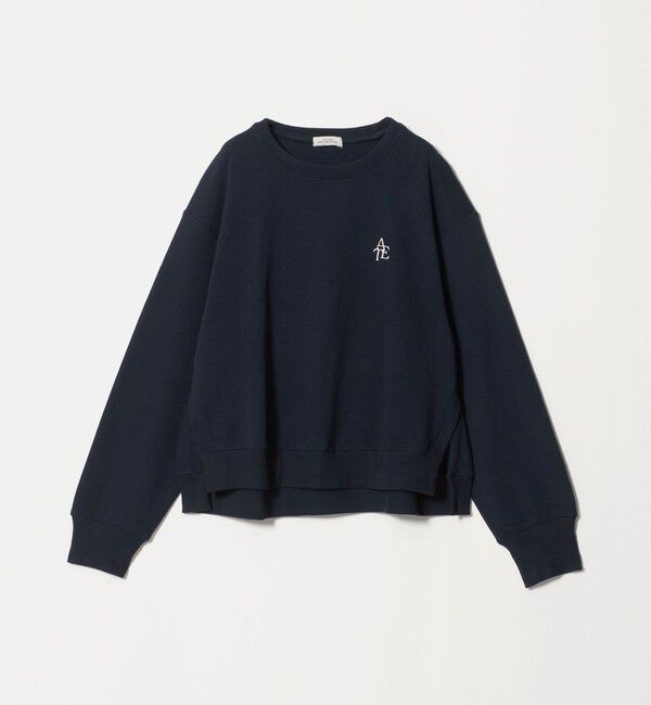 UNITED ARROWS green label relaxing「【WEB限定】＜at ease＞ワンポイントシシュウ スウェット プルオーバー」|スウェット・ジャージ|NAVY