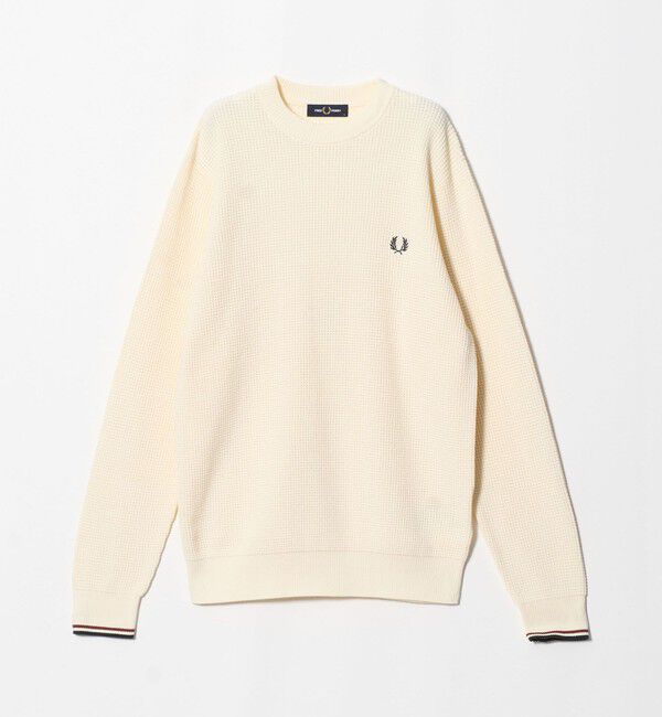 UNITED ARROWS green label relaxing「＜FRED PERRY＞ ワッフル スティッチ ジャンパー ニット」|ニット・セーター|OFF WHITE