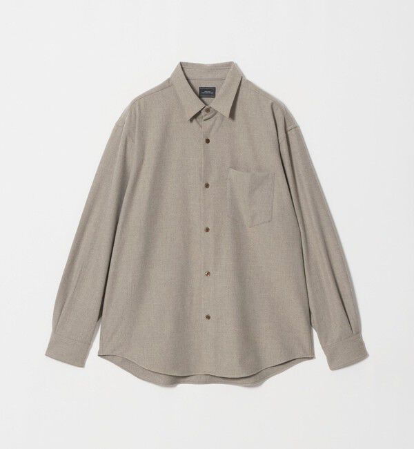 UNITED ARROWS green label relaxing「フラノ ジャストルーズ 長袖 シャツ」|シャツ・ブラウス|