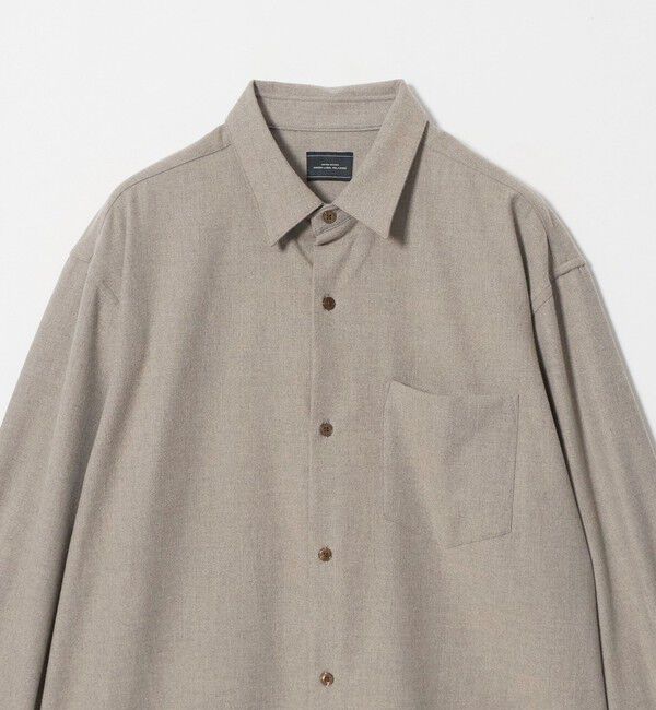 UNITED ARROWS green label relaxing「フラノ ジャストルーズ 長袖 シャツ」|シャツ・ブラウス|