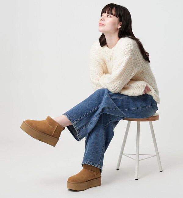BEAUTY&YOUTH UNITED ARROWS「＜UGG＞クラシック ウルトラミニプラットフォーム ブーツ」|ショートブーツ|