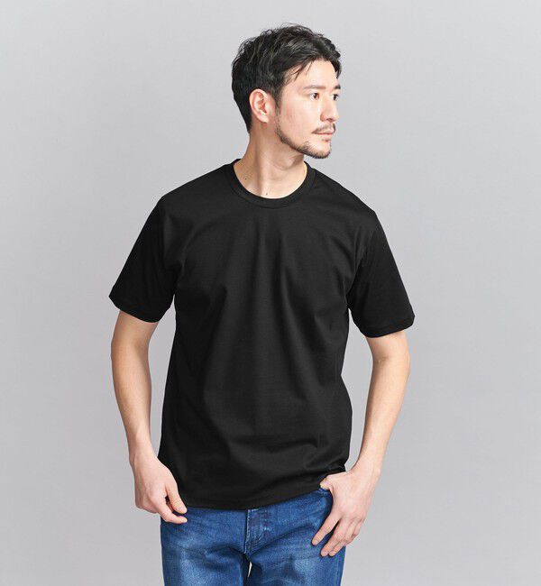 BEAUTY&YOUTH UNITED ARROWS「【WEB限定 WARDROBE SMART】NORITAKE スマートフィット Tシャツ」|Tシャツ・カットソー|BLACK