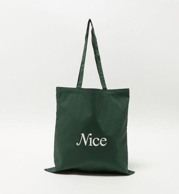NICE WEATHER「＜NICE WEATHER＞SIGNATURE ロゴ トートバッグ 3」|その他|DK.GREEN