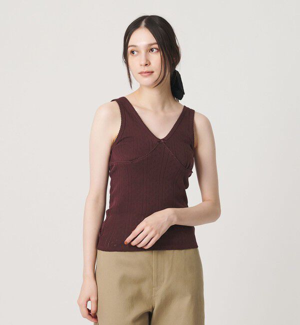BEAUTY&YOUTH UNITED ARROWS「【別注】＜PALM＞Vネック ノースリーブトップス」|タンクトップ|