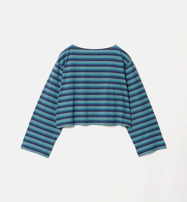 NICE WEATHER「＜NICE WEATHER＞マルチボーダー ショートロングスリーブ Tシャツ」|Tシャツ・カットソー|
