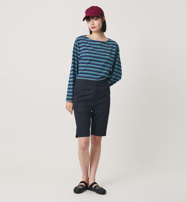 NICE WEATHER「＜NICE WEATHER＞マルチボーダー ショートロングスリーブ Tシャツ」|Tシャツ・カットソー|