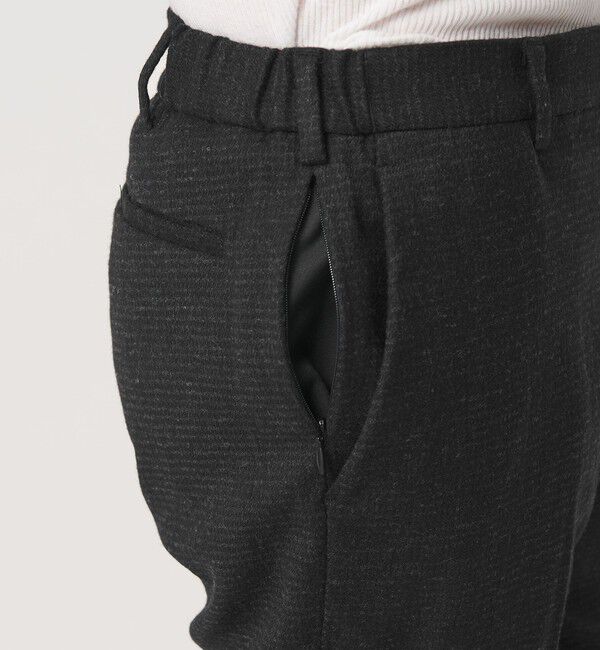 BEAUTY&YOUTH UNITED ARROWS「ストレッチ サキソニー ノープリーツ テーパードパンツ NO.2 セットアップ対応」|チノ|