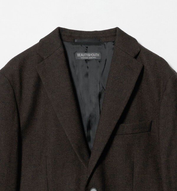 BEAUTY&YOUTH UNITED ARROWS「ストレッチ サキソニー 2ボタン ジャケット セットアップ対応」|テーラードジャケット|