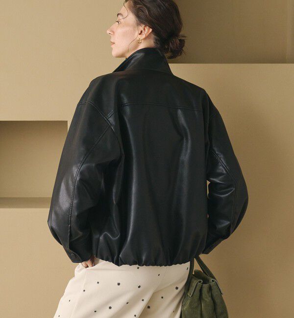 BEAUTY&YOUTH UNITED ARROWS「レザーライク スタンドカラー ブルゾン」|その他|