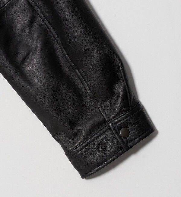 BEAUTY&YOUTH UNITED ARROWS「シープレザー ノーカラージップブルゾン」|その他|