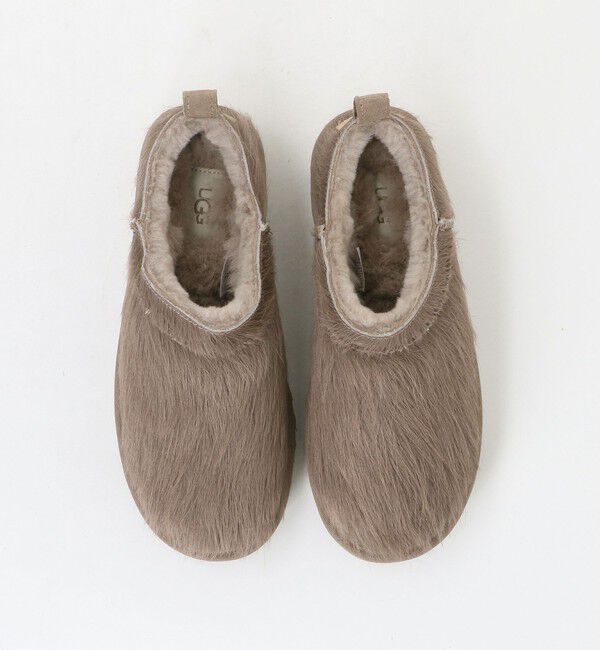BEAUTY&YOUTH UNITED ARROWS「【国内EXCLUSIVE】＜UGG＞クラシック マイクロ ブーツ カーフヘアー/スリッポン」|ショートブーツ|
