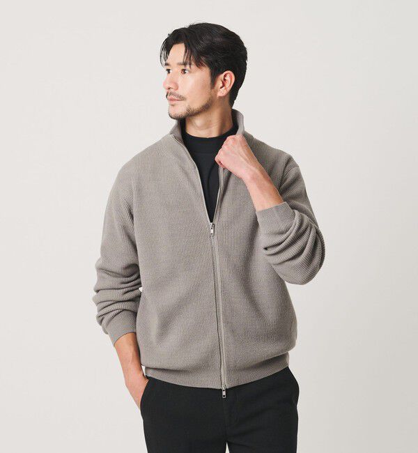 BEAUTY&YOUTH UNITED ARROWS「【WEB限定 WARDROBE SMART】ウォッシャブル ドライバーズジャケット」|カーディガン|