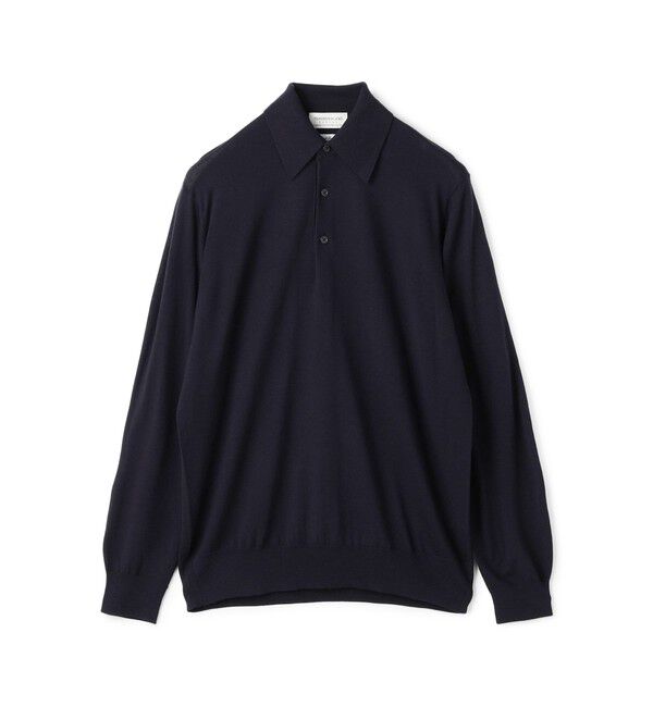TOMORROWLAND MENS「TOMORROWLAND tricot スーパーファインメリノウール ニットポロシャツ」|ニット・セーター|69 ネイビー