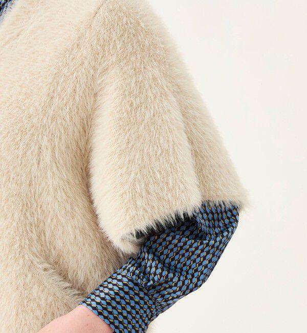 Ballsey「フェザーヤーン ビッグポンチョ」|カーディガン|
