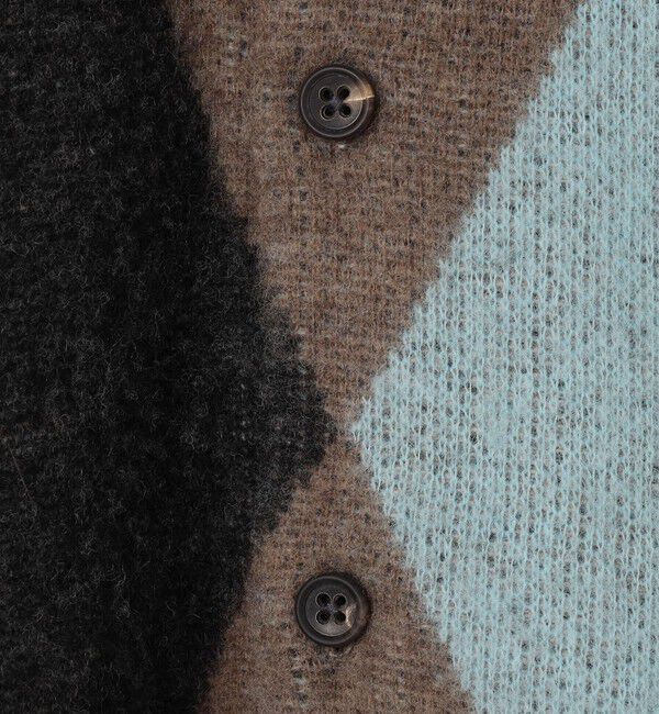 TOMORROWLAND MENS「TOMORROWLAND tricot メリノウール チーゼル起毛 アーガイルカーディガン」|カーディガン|