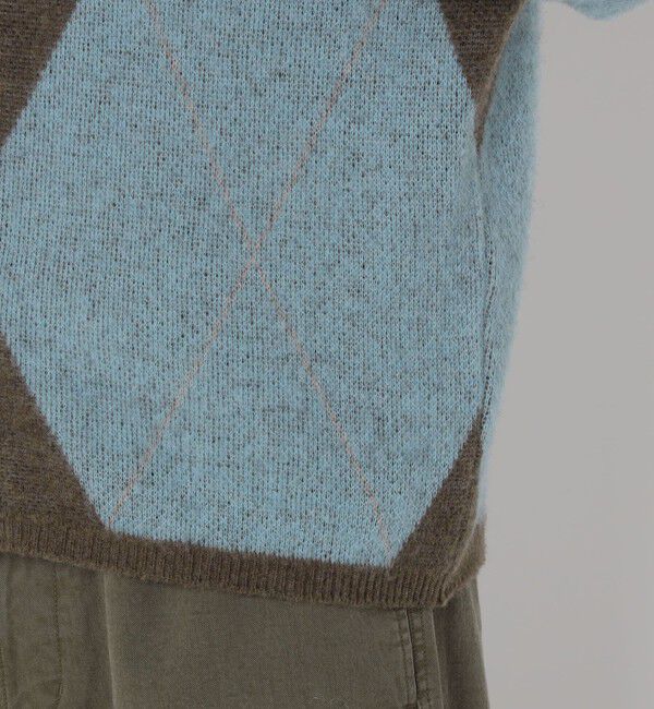 TOMORROWLAND MENS「TOMORROWLAND tricot メリノウール チーゼル起毛 アーガイルカーディガン」|カーディガン|