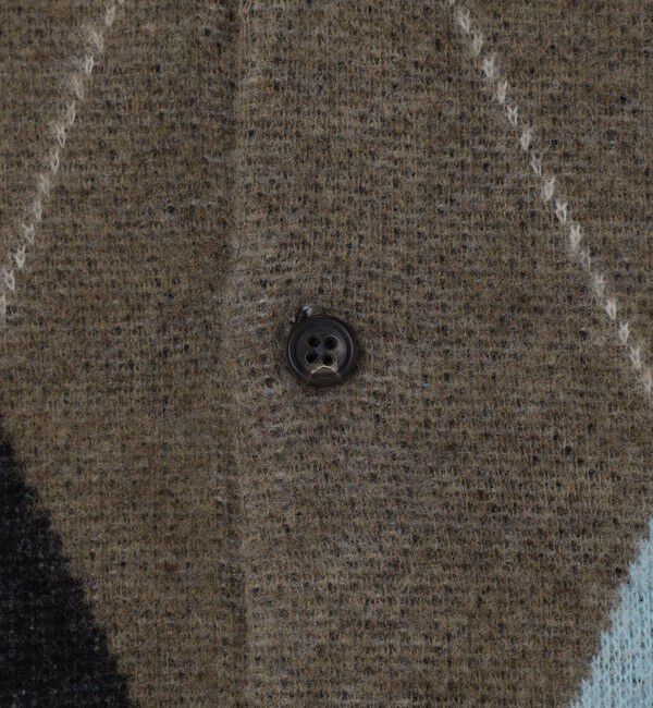 TOMORROWLAND MENS「TOMORROWLAND tricot メリノウール チーゼル起毛 アーガイルカーディガン」|カーディガン|