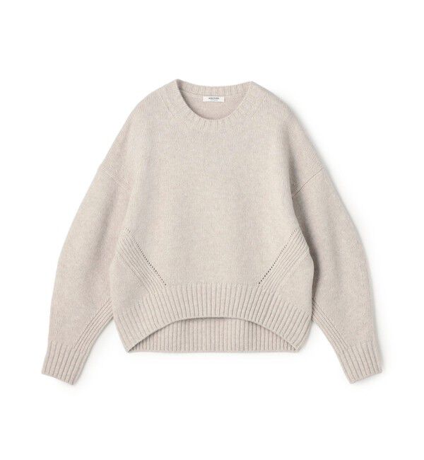 MACPHEE「【WEB先行予約】ラムカシミヤ クルーネックプルオーバー」|ニット・セーター|42 ライトベージュ系