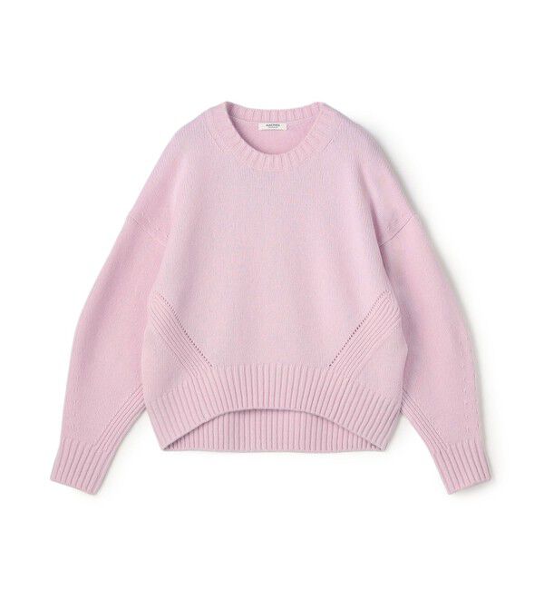 MACPHEE「【WEB先行予約】ラムカシミヤ クルーネックプルオーバー」|ニット・セーター|73 ライトパープル