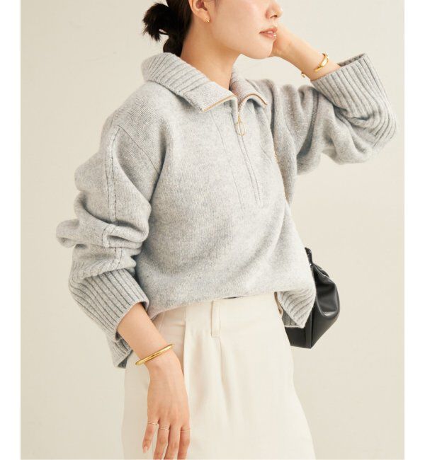 Plage「pooginook zip up ニット」|ニット・セーター|