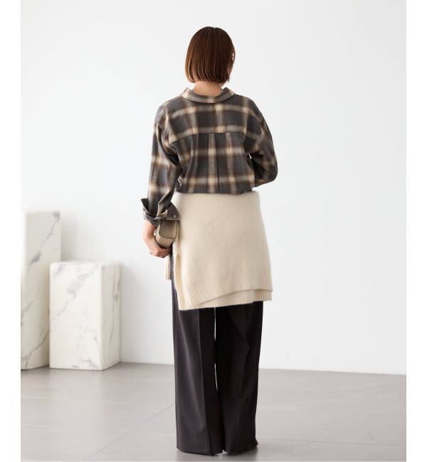 Plage「《予約》SIDOGRAS  flannel check シャツ」|シャツ・ブラウス|