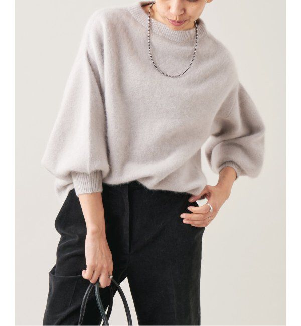 IENA LA BOUCLE「IENA LA BOUCLE ファーニットプルオーバー」|ニット・セーター|