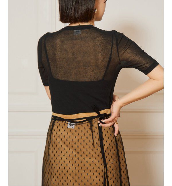 IENA LA BOUCLE「《追加》IENA LA BOUCLE 水撚りガスフライス半袖プルオーバー」|Tシャツ・カットソー|