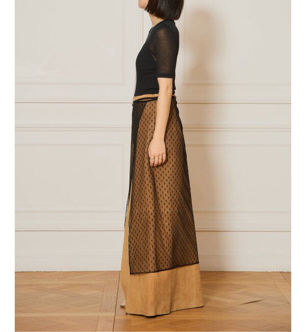 IENA LA BOUCLE「《追加》IENA LA BOUCLE 水撚りガスフライス半袖プルオーバー」|Tシャツ・カットソー|