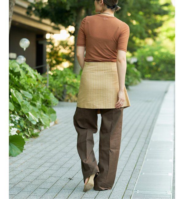IENA LA BOUCLE「《追加》IENA LA BOUCLE 水撚りガスフライス半袖プルオーバー」|Tシャツ・カットソー|