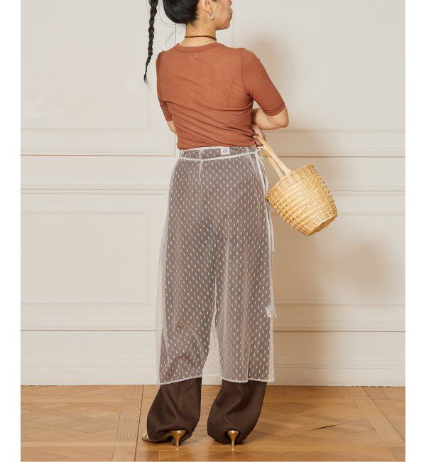 IENA LA BOUCLE「《追加》IENA LA BOUCLE 水撚りガスフライス半袖プルオーバー」|Tシャツ・カットソー|