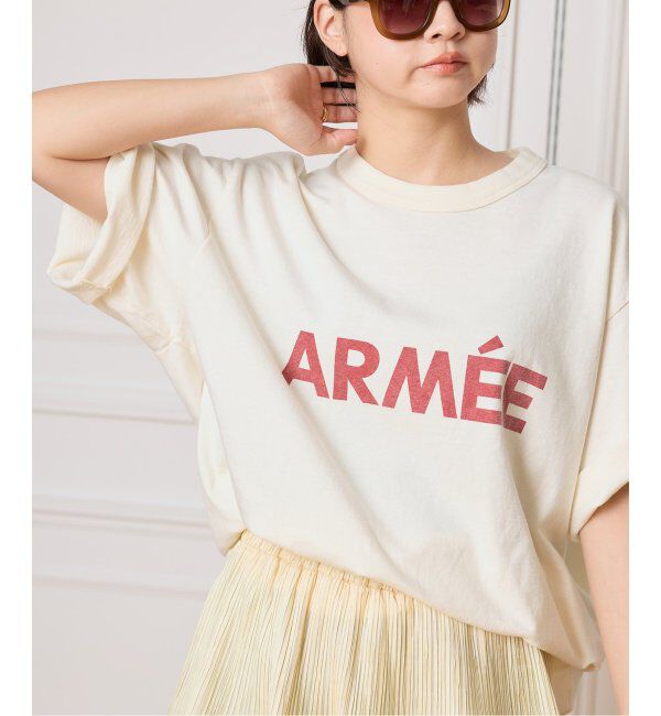 IENA LA BOUCLE「blurhms ROOTSTOCK/ブラームス ルーツストック PRINT Tシャツ BROOTS25S36D」|Tシャツ・カットソー|