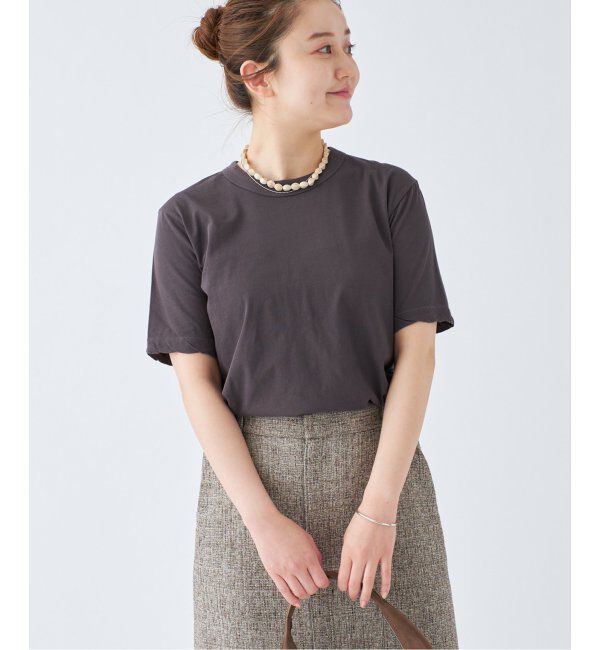 IENA「ATON/エイトン 別注 FRESCA SINGLE JERSEY Tシャツ」|Tシャツ・カットソー|