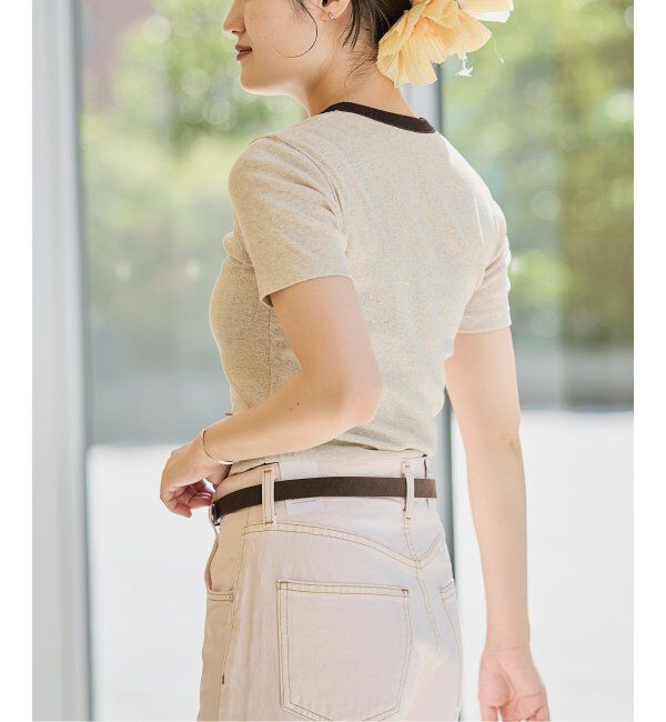 IENA LA BOUCLE「《追加》IENA LA BOUCLE ライトリブハーフスリーブプルオーバー2」|Tシャツ・カットソー|