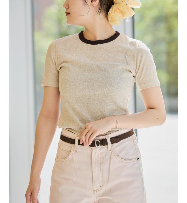 IENA LA BOUCLE「《追加》IENA LA BOUCLE ライトリブハーフスリーブプルオーバー2」|Tシャツ・カットソー|