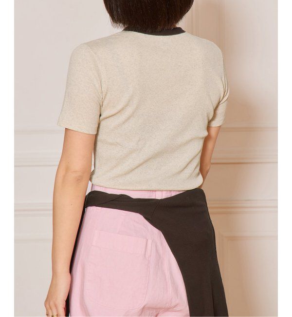 IENA LA BOUCLE「《追加》IENA LA BOUCLE ライトリブハーフスリーブプルオーバー2」|Tシャツ・カットソー|