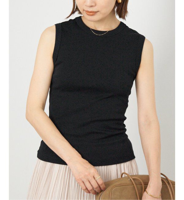 IENA「FLORE FLORE/フローレフローレ ESME TANK タンクトップ」|タンクトップ|ブラック