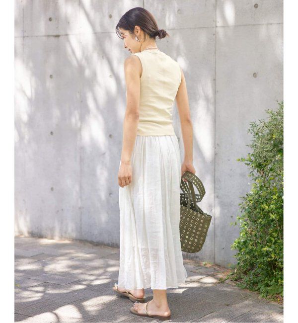 IENA「FLORE FLORE/フローレフローレ ESME TANK タンクトップ」|タンクトップ|