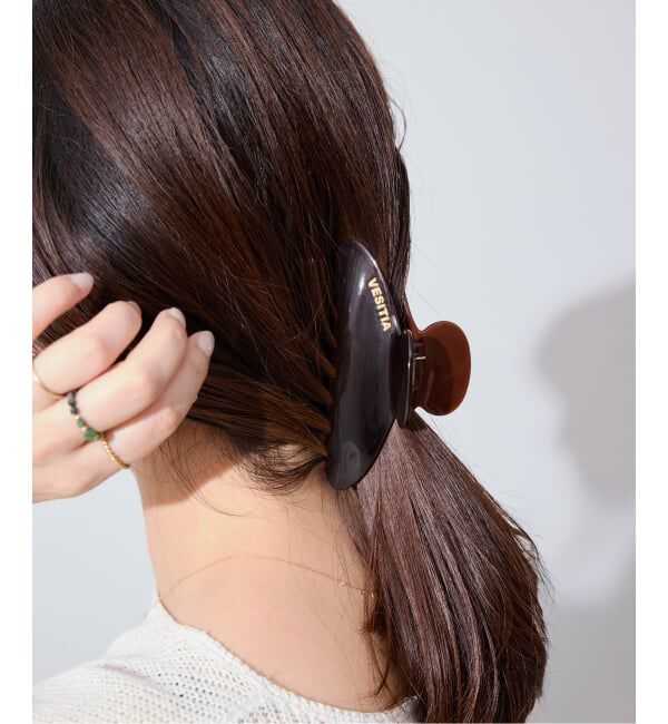 SLOBE IENA「《追加》VESITIA ヘアバレッタ CLAW CLIPS」|その他|ブラウン